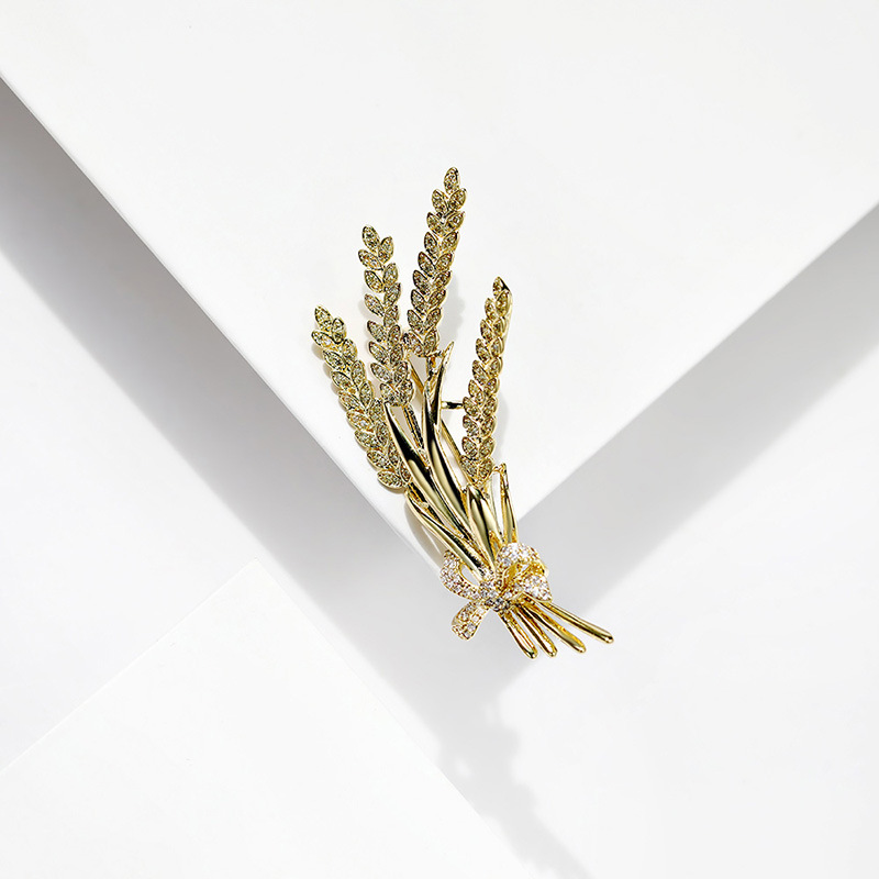 Wheat Bow Brooch