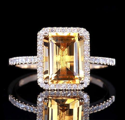 Retro Temperament Female Shinning Ring