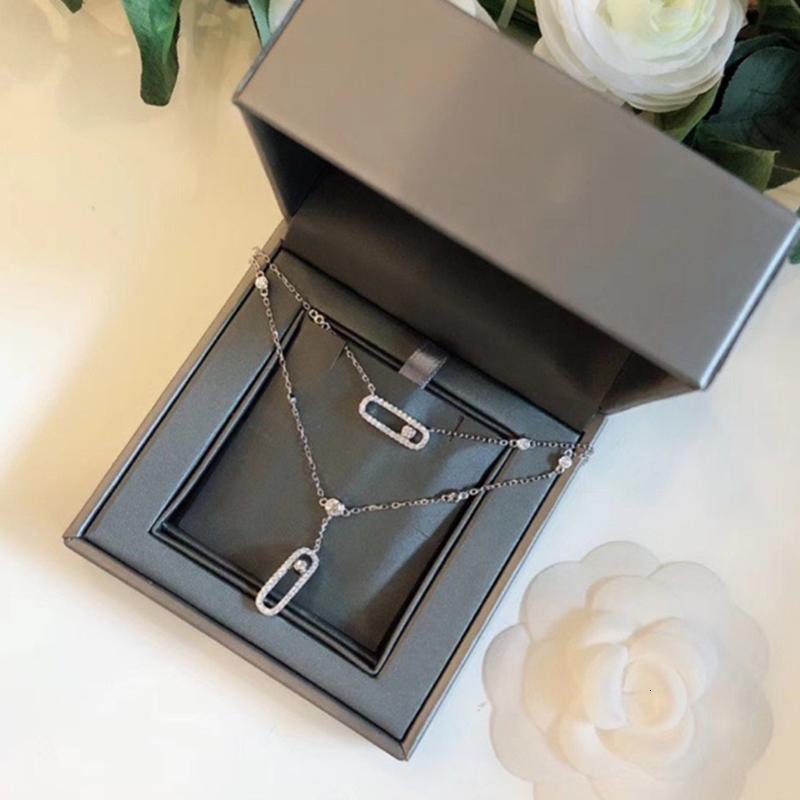 925 Sterling Silver Slide Move Stone Pendants