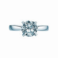 Classic Four Prong Setting CVD Diamond Ring