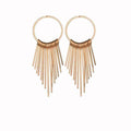 Long Golden Classic Retro Tassel Earrings
