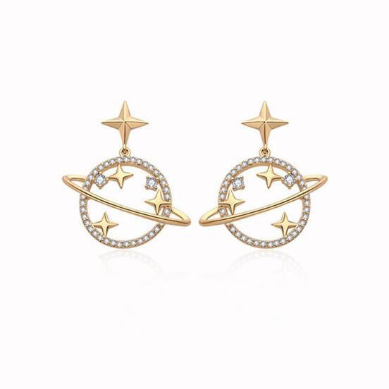 Fantastic Unique Universe and Stars Earrings