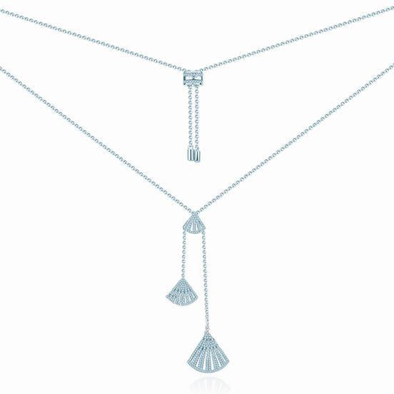 Light Luxury Elegant Scalloped Long Necklace