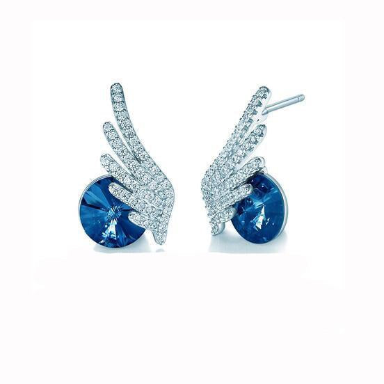 The Angels Wings Crystal Delicate Earrings