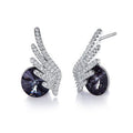 The Angels Wings Crystal Delicate Earrings