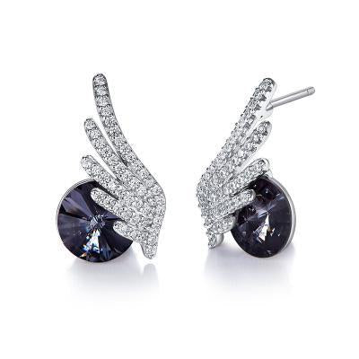 The Angels Wings Crystal Delicate Earrings