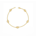 Golden Sea and Beach Vacation Shell Anklet