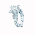 Romantic Eiffel Tower Moissanite Ring