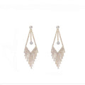 Sweet Water Drip Long Tassel Earrings