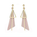 Irregular Geometric Triangle Earrings