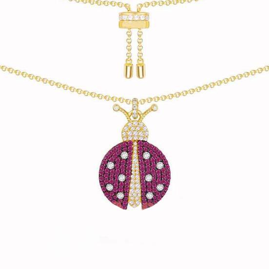 Cute Little Ladybird Shape Necklace