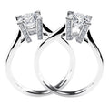 Round Brilliant Moissanite Micropav¨¦ Ring