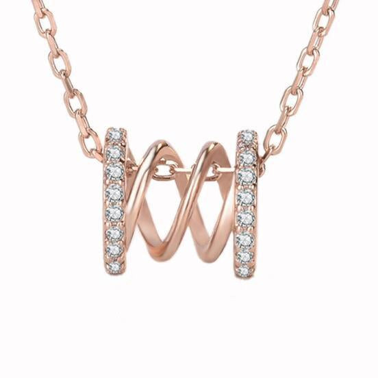 Hollowed-out CVD Diamond Insert Delicate Clavicle Chain