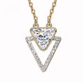 Geometric Triangle CVD Diamond Pendant