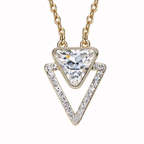 Geometric Triangle CVD Diamond Pendant