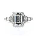 Emerald Cut Diamond Engagement Ring