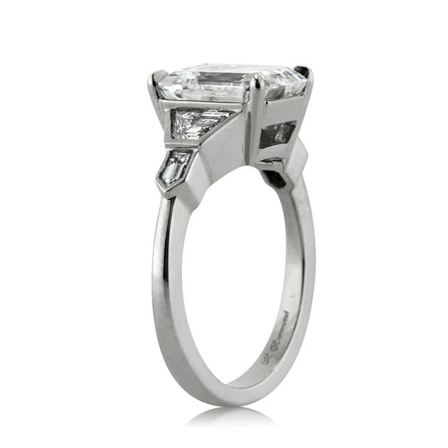 Emerald Cut Diamond Engagement Ring