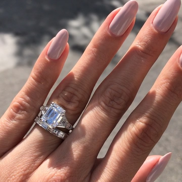 Emerald Cut Diamond Engagement Ring
