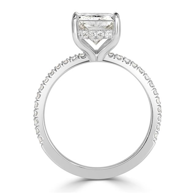 Radiant Cut CVD Diamond Engagement Ring