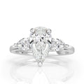 Pear Shaped Diamond Engagement Ring