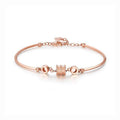 Rose Gold Fashionable Thin Waist Spring Bracelet