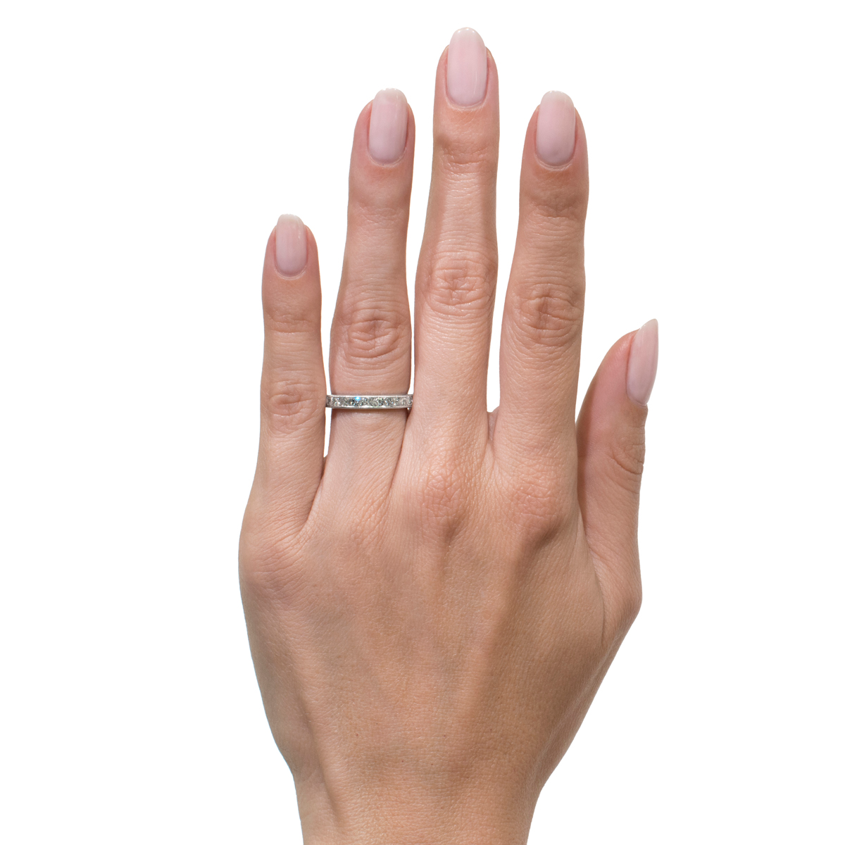 Round Brilliant Cut Diamond Wedding Band