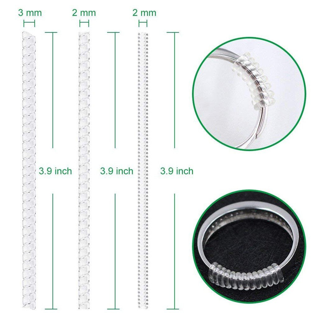 Invisible Transparent Spiral Cord Ring Adjuster