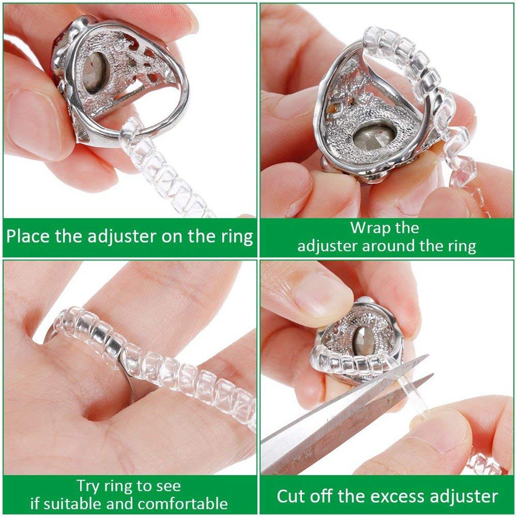 Invisible Transparent Spiral Cord Ring Adjuster