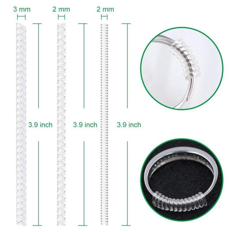 Invisible Transparent Spiral Cord Ring Adjuster
