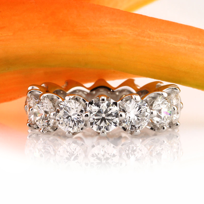 Round Brilliant Cut Diamond Eternity Band