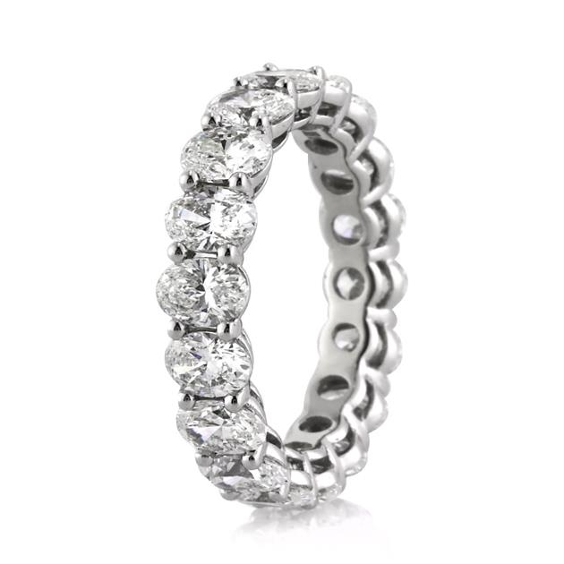 Oval Cut Diamond Eternity Band