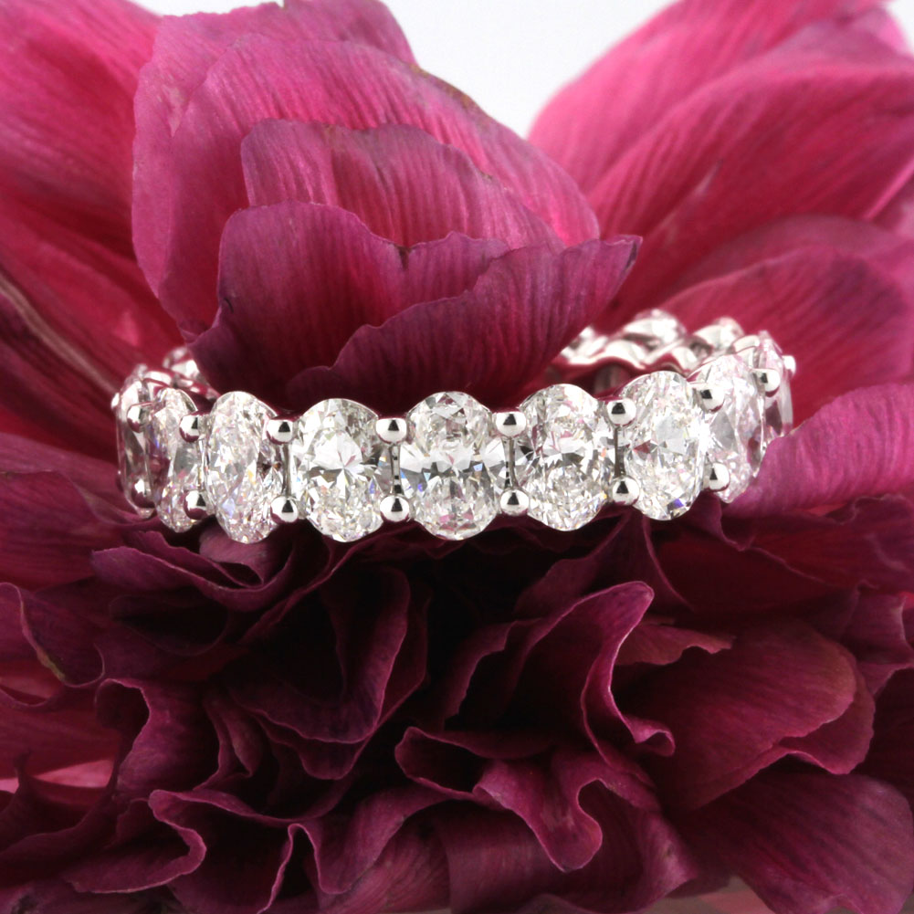 Oval Cut Diamond Eternity Band