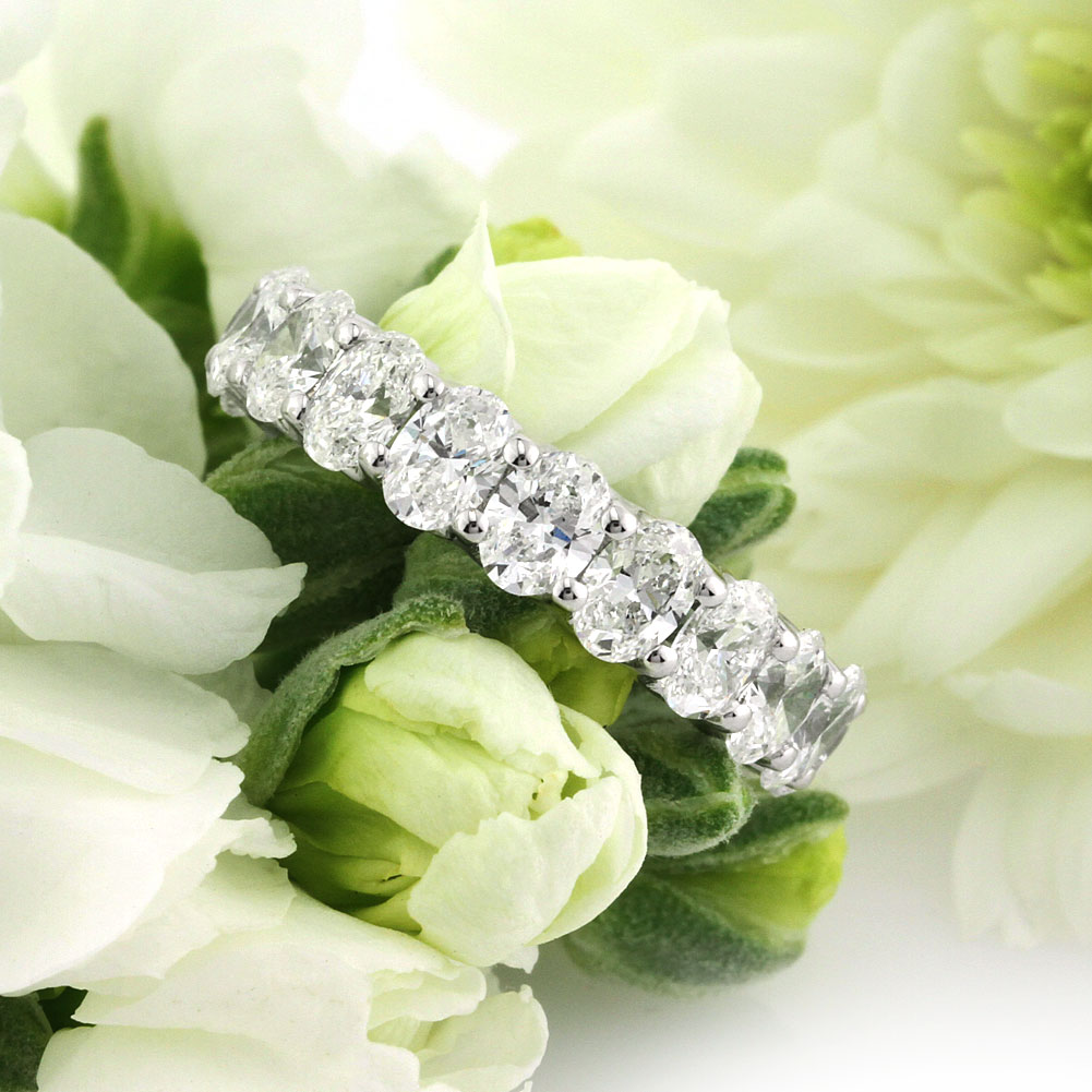 Oval Cut Diamond Eternity Band