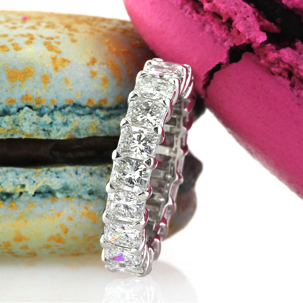 Radiant Cut Diamond Eternity Band