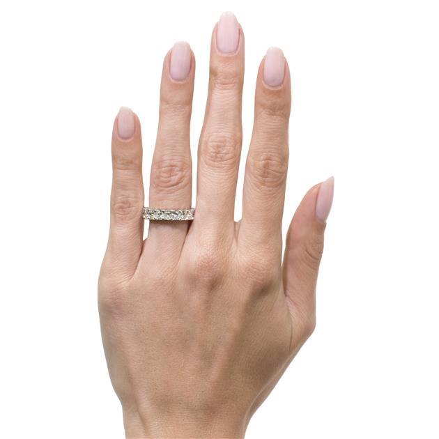 Radiant Cut Diamond Eternity Band