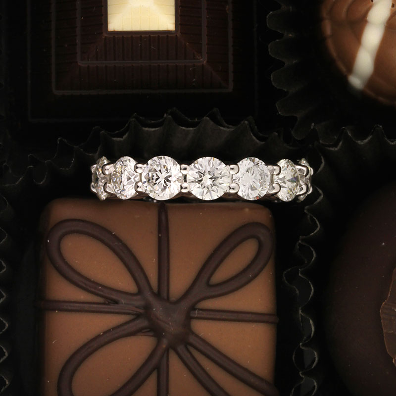 Round Brilliant Cut Diamond Eternity Band