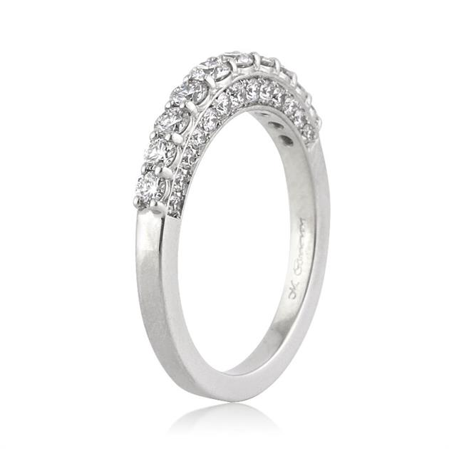 Round Brilliant Cut Diamond Wedding Band