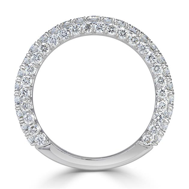 Round Brilliant Cut Diamond Wedding Band