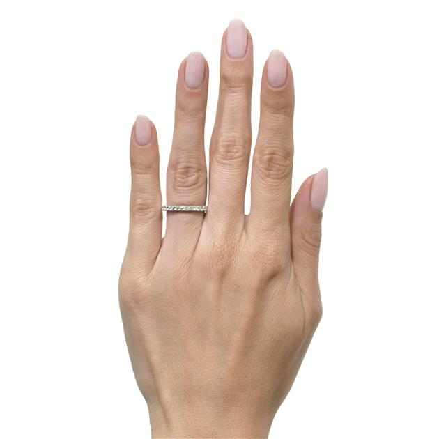 Round Brilliant Cut CVD Diamond Wedding Band