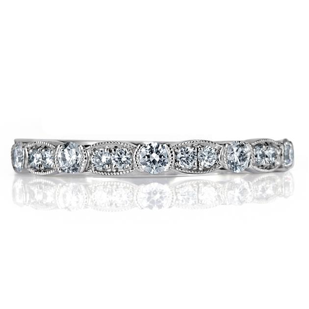Round Brilliant Cut Diamond Wedding Band