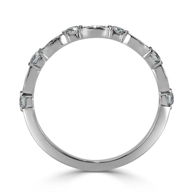 Round Brilliant Cut Diamond Wedding Band