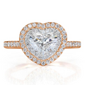 Heart Shaped Diamond Engagement Ring