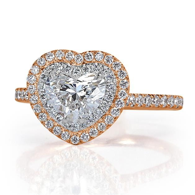 Heart Shaped Diamond Engagement Ring