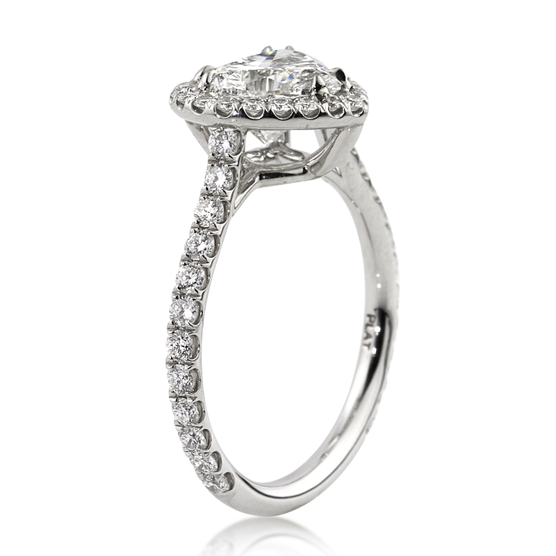 Heart Shaped CVD Diamond Engagement Ring