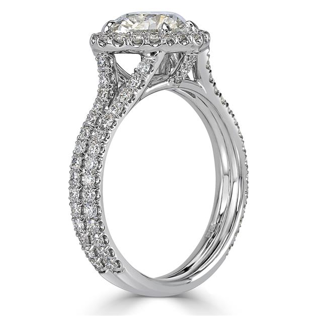 Heart Shaped CVD Diamond Engagement Ring