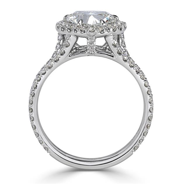 Heart Shaped CVD Diamond Engagement Ring