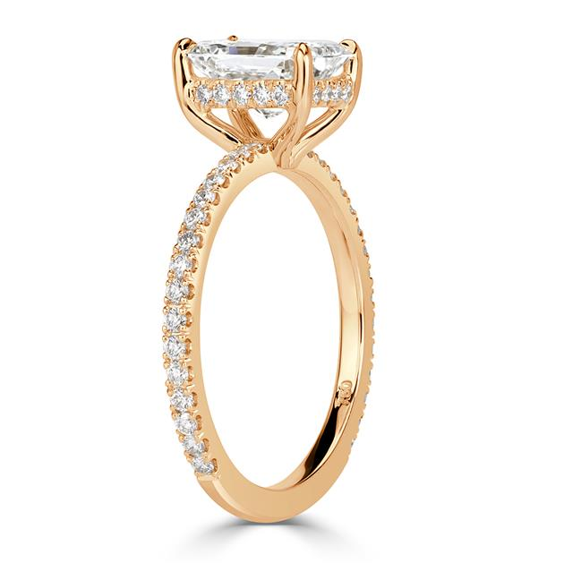 Radiant Cut Diamond Engagement Ring