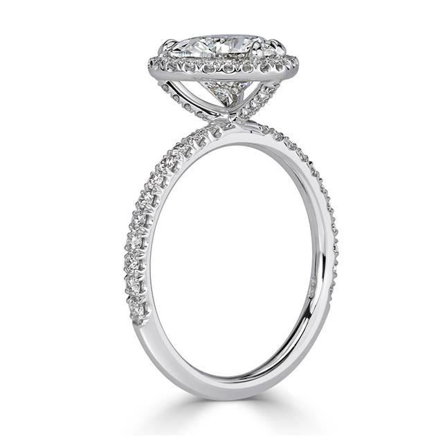 Heart Shaped CVD Diamond Engagement Ring