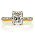 Radiant Cut CVD Diamond Engagement Ring