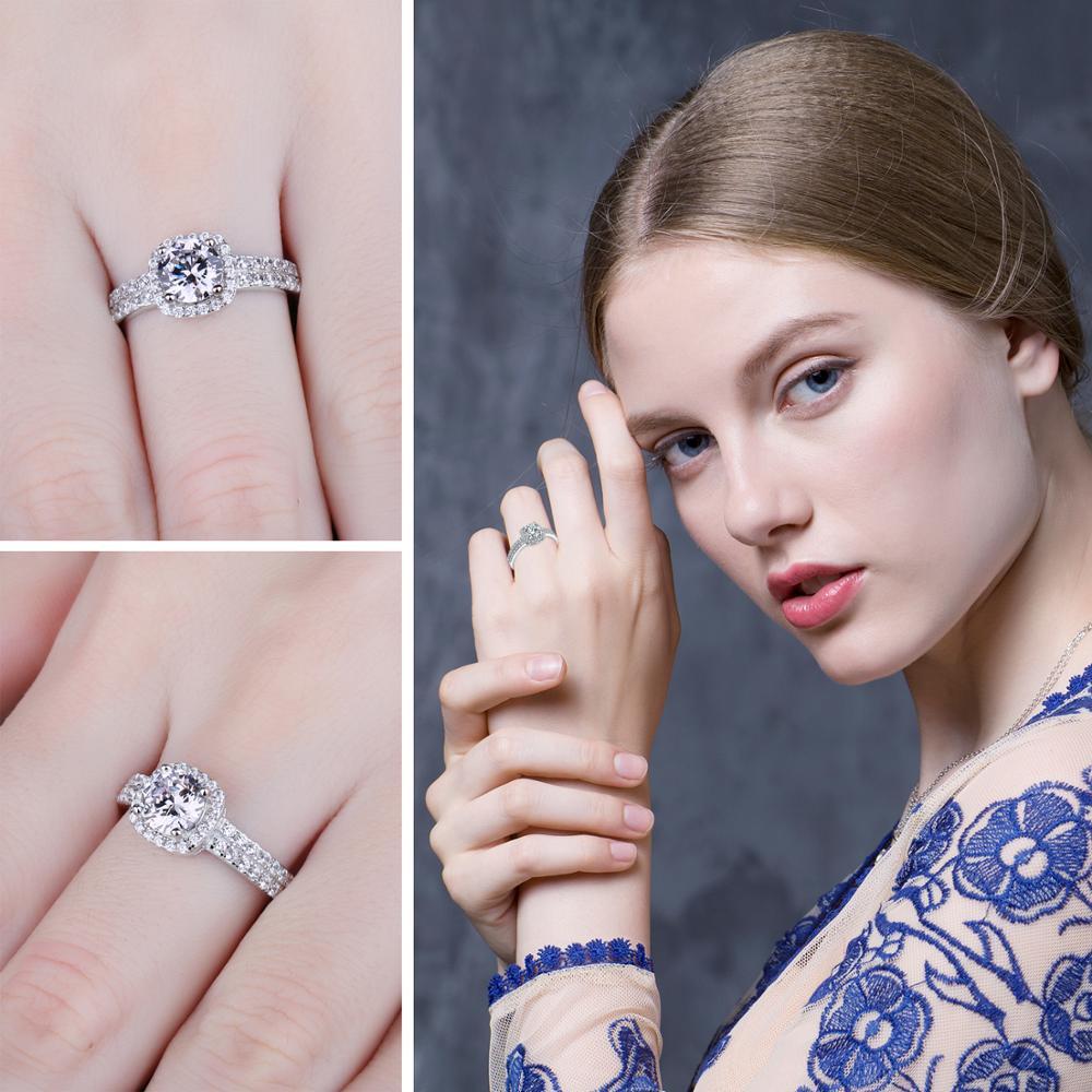 Square CVD Diamond Engagement Ring